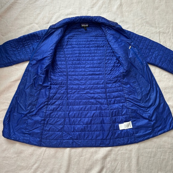 Patagonia Womens Vosque 3-in-1 Parka Inside Jacket Only Vibrant Blue Puffer Sz S - Picture 2 of 8